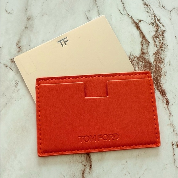 Tom Ford Orange Card Holder Card Mirror New - Picture 3 of 4